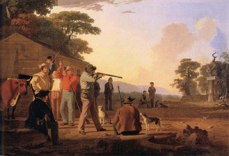 George Caleb Bingham Shooting For the Beef Spain oil painting art